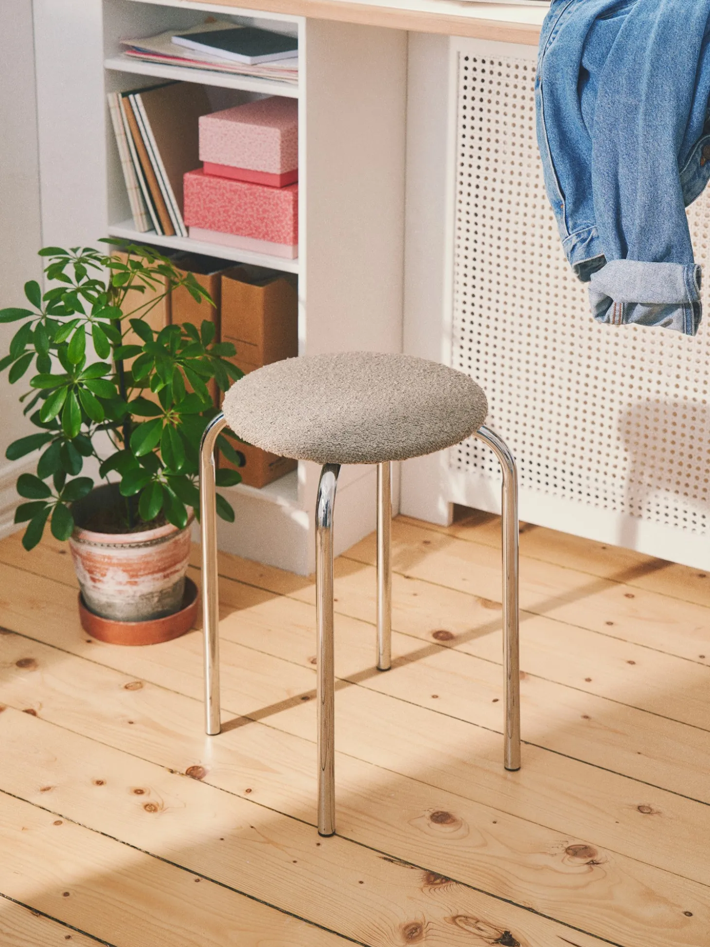 Krakk Med Boucléstoff