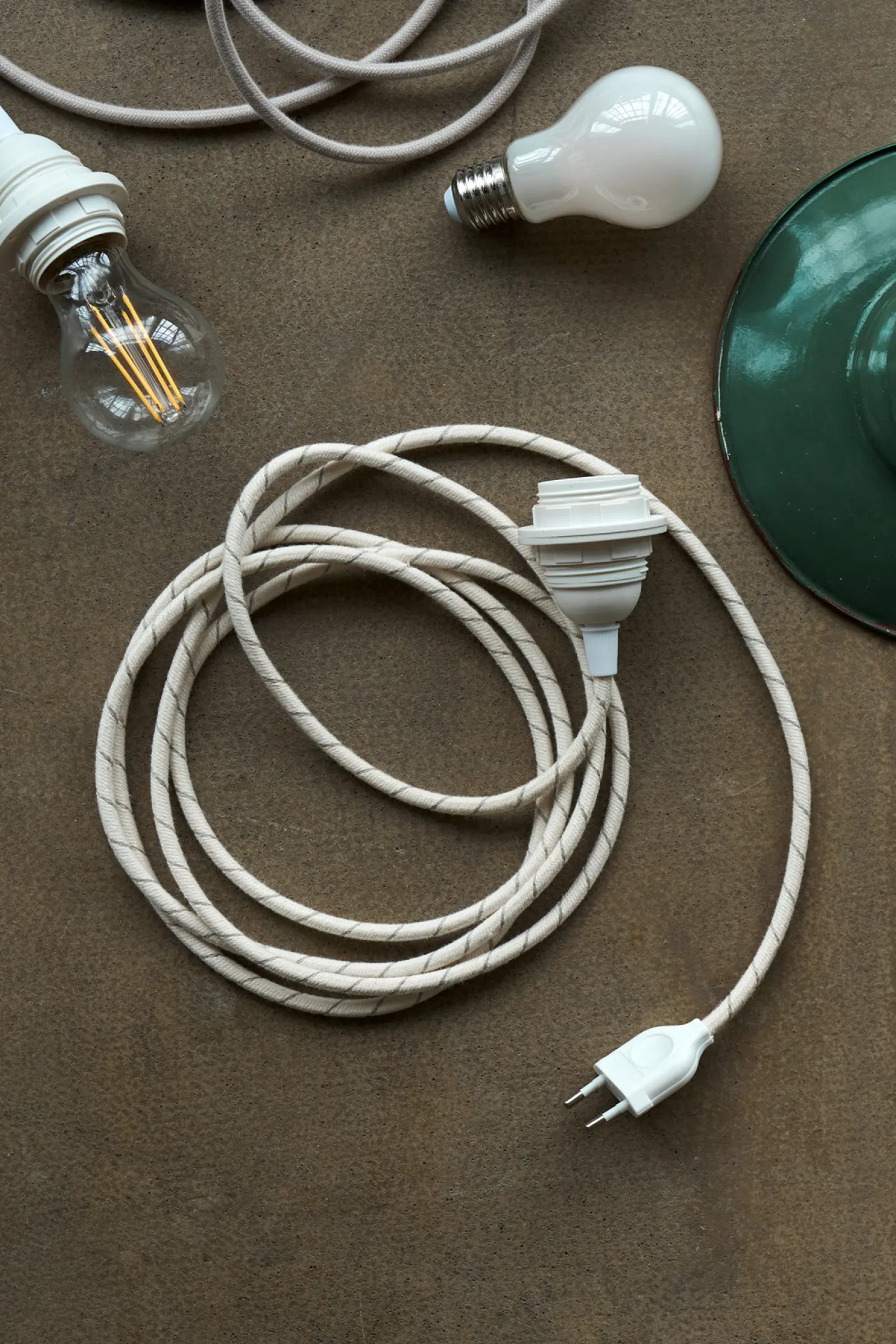 Pendellampe White Med Støpsel